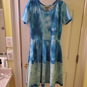 Lularoe medium dipped tie dye Amelia-BNWOT